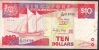 SINGAPORE  P20 10  DOLLARS 1988 #C/94    VF  NO  P.h. - Singapur