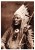 04287  "CHIEF WASHAKIE (1804 - 1900)" PELLEROSSA - REDSKIN. CART. POST. ILLUSTR. ORIG. NON SPEDITA. - América