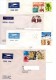 ** INDIA, 20 WHOLE COVERS TO ITALY, VARIOUS STAMPS LOT 6 - Luchtpost