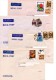 ** INDIA, 20 WHOLE COVERS TO ITALY, VARIOUS STAMPS LOT10 - Luchtpost