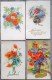 Cp LOT 7X Litho Relief ILLUSTRATEUR KLEIN ET Divers Theme Fleurs De France Bleuet Marguerite Pavot Coquelicot - Collections & Lots