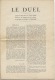 63 - CLERMONT FERRAND - Et Environs - LE DUEL - Journal Du Sieur De La Co , écuyer Homme D´armes  Et M. De Florat - 1589 - Auvergne