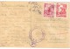 XIO296/97  JUGOSLAWIEN 1953 POSTKARTE Mit Zensurstempel Siehe ABBILDUNG - Lettres & Documents