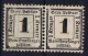 BAYERN:  Mi Taxe Porto Nr 2 Y  MNH/**  Pair - Ungebraucht