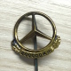 Badge / Pin ZN001339 - Automobile (Car) Mercedes Silver (#835 - Stamp) - 2 Badges - Mercedes