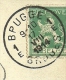110 Op Kaart Met Stempel BRUGGE 1E Op 17/08/1914 (Offensief W.O.I) - Zone Non Occupée