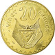 Monnaie, Rwanda, 20 Francs, 1977, FDC, Laiton, KM:E6 - Rwanda