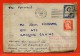 NOUVELLE ZELANDE LETTRE ACCIDENTEE DE 1954 DE AUCKLAND POUR SAIGON VIA SINGAPOUR - Storia Postale