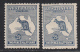 Australia 1915-27 Kangaroo, Mint Mounted, Wmk 6, Sc# ,SG 36,36b - Mint Stamps