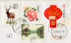 Recommandée De Chine China Registered Envelopp Postal Stationnery With Bridge Joint Issue Switzerland Père David's Deer - Gebraucht