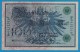 DEUTSCHES REICH 100 MARK 7.02.1908  Alpha 9432319F  P#34 - 100 Mark