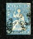 10026  Switzerland 1855 Zumstein #23Ca  (o)  Michel #14 IIAyob Milch Blau - Usati