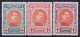 Belgium OBP Nr 132 - 134   MH/*  1915 - 1914-1915 Croce Rossa