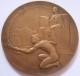 Médaille.   Eugène Resteau. Lois Reglementant Profession Agent De Change. 1934-1937. P. Theunis. Atel. Fisch. 70mm - Firma's