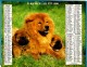 ALMANACH DES P.T.T.1988 (83) - Complet **STRUM LE BERGER ALLEMAND - CHOW CHOW ** - Edit :JEAN CARTIER BRESSON N°202 - Grossformat : 1981-90