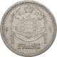 Monnaie, Monaco, Louis II, Franc, 1943, TTB+, Aluminium, KM:120, Gadoury:MC131 - 1922-1949 Louis II