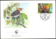 SONG BIRDS-WWF-RARATONGA MONARCH-COOK ISLANDS-FDC-1989-BX1-345 - Storia Postale