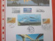 THEME:TRAIN A GRANDE VITESSE TGV TRANSPORTS CHEMIN DE FER FRANCAIS MARSEILLE  TGV TRAIN VELO  BLOC FEUILLET 2 TIMBRES - Used