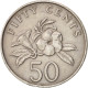 Monnaie, Singapour, 50 Cents, 1987, British Royal Mint, TTB, Copper-nickel - Singapur