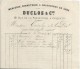 Facture/ Mercerie Bonneterie Et Chaussures En Gros/Duclos & Cie/EVREUX/Godfroy/La Couture/Eure//1876   FACT149 - Kleidung & Textil