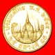 § TEMPLE: THAILAND &#9733; 25 SATANG 2545 (2002)! LOW START &#9733; NO RESERVE! Rama IX (1946-) - Tailandia