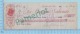 Cheque Timbre Taxe - La Sherbrooke Instalment House Sur Wellington Nord , Sherbrooke Quebec 1917, $1.95 - 2 Scans - Cheques & Traveler's Cheques