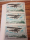 Delcampe - 3x 4 STAMPS AVIONS AVIATION PLANES FLUGZEUG LIAISON AEROPOSTALE FRANCE NIGER 1968 NON DENTELES IMPERF IMPERFORATED - Afrique