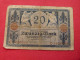 RARE OLD 1915 Germany German BANKNOTE 20 Marks SN:C.5929099 - 20 Mark