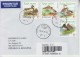 ROMANIA : WILD DUCKS On Cover Circulated To MOLDOVA REPUBLIC - Envoi Enregistre! Registered Shipping! - Used Stamps