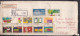 CANADA,  1971, Registered  Airmail Cover From Canada To India, 12 Stamps, Multiple Cancellations - Storia Postale