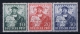 Germany Bi Zone 1949  Mi 103 - 105 MNH/** - Nuevos