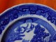 Belle Assiette Asiatique-bleue- Ave Attache-tres Beau Tampon - Autres & Non Classés