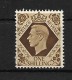 GB 1937 KGVI Definitives,1s Bistre-brown LMM (4654) - Neufs