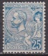 Monaco 1901 Prince Albert 1e 25 C. Bleu  Y&T 25 Neuf Avec Charniere - Nuovi