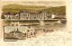 Schweiz, 1900, Gruss Aus Olten, Litho, Postgebäude, Concertsaal, Amtshaus, Ersparnisskasse, Nach Densbüren Siehe Scans! - Büren An Der Aare