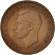 Monnaie, Grande-Bretagne, George VI, 1/2 Penny, 1946, TB+, Bronze, KM:844 - C. 1/2 Penny