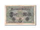 Billet, Allemagne, 5 Mark, 1917, 1917-08-01, KM:56b, TB - 5 Mark