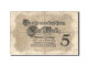 Billet, Allemagne, 5 Mark, 1914, 1914-08-05, KM:47b, B+ - 5 Mark