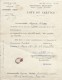 Note De Service/Direction De L'Enseignement Primaire/Seine/Institutrice Suppléante/NYOUX Arlette/1934 CAH133 - Diploma's En Schoolrapporten