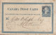 Canada Postal Stationery Ganzsache Entier 1c. Victoria "Killer" Cancel ST. CATHRINE´s 1878 (2 Scans) - 1860-1899 Victoria