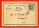 HONG KONG ENTIER POSTAL 1 CENT TAXE DE 1897  POUR HAIPHONG TONKIN INDOCHINE - Storia Postale