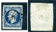 ULTRA RARE 20C EMPIRE FRANC FRANCE NAPOLEON III 1850 2217 DEEP BLUE COLOR SUPERB STAMP TIMBRE USED - 1852 Luigi-Napoleone