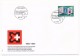 SUISSE - FDC 1990 - Timbres Poste Spéciaux (hockey, Train, Parrainage, Philatélie) - 5 Enveloppes (2 Séries) - FDC