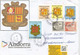 ANDORRA: Timbres Armoiries D'Andorre Sur Lettre " La Vertu Unie Est Plus Forte", Adressée St Gall Suisse - Covers & Documents