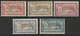 CRETE - 1902 - YVERT N°11/15 * MH - COTE = 187 EUR. - MERSON - Neufs