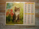 CALENDRIER  1985  ALMANACH DES  P T T   CHAT CHATTONS ALMANACHS JEAN LAVIGNE - Big : 1981-90