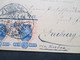 Delcampe - Brasilien 31.12.1895 Ganzsache Mit Zusatzfrankatur Nach Freiburg. Interessante Karte?! Neste Lado So O Endereco - Covers & Documents
