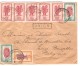 TP 280(5)-286(2)-282(2)-283(2)284(2)-285(2) S/L.Avion C.Basankusu 7/9/1948 V.Bruxelles PR3718 - Covers & Documents