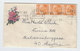 Malaya/Austria Penang/Vienna FLOWERS COVER 1937 - Fédération De Malaya