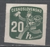 Czechoslovakia 1945. Scott #P30 (M) Newspaper Delivery Boy - Dagbladzegels
